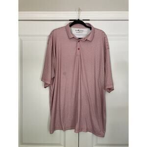 Horn Legend Performance Luxury Polo Red Black White Houndstooth Bama Mens 2XL